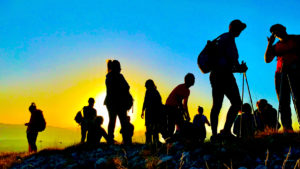 tramonto in montagna Cima Larici