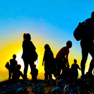 tramonto in montagna Cima Larici