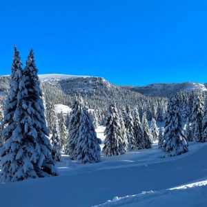 neve verso il Monte Maggio