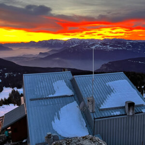 Rifugio Monte Verena al tramonto