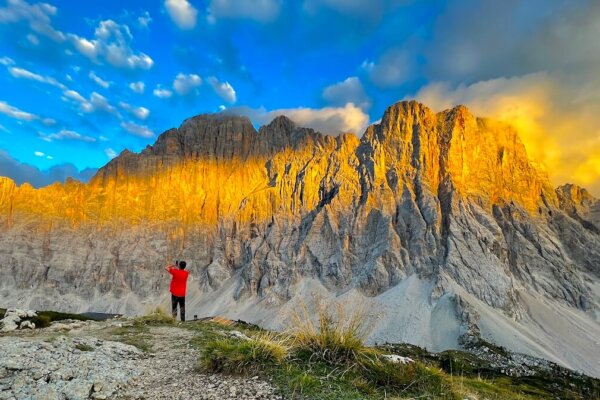 tramonto sul Civetta dal Rifugio Sasso Bianco