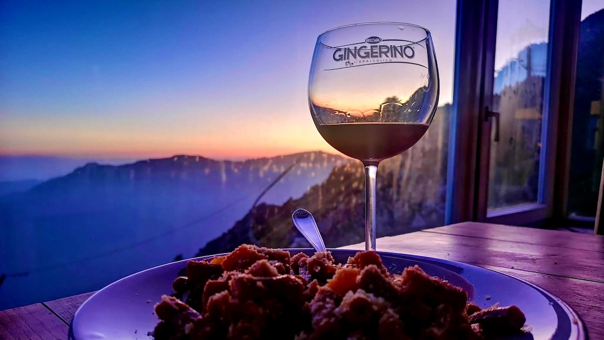 cena al Rifugio Gingerino